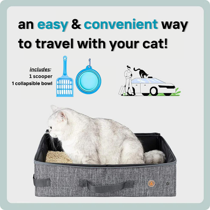 Adventure-Ready Litter Box: Cat Travel Litter Box 