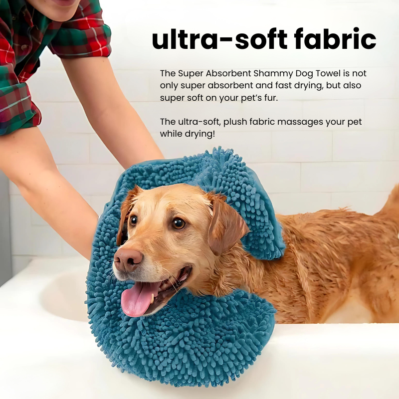 Super Absorbent Shammy Dog Towel - Dries Fast & Stays Fresh!